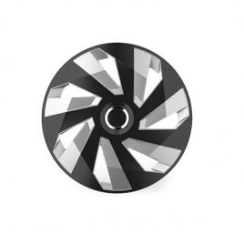 Set 4 capace roti, 16`, vector rc, gri/negru