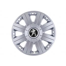 Set 4 capace roti cosmos cromat r16 pentru gama auto peugeot