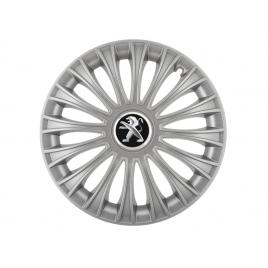 Set 4 capace roti dino cromat r16 pentru gama auto peugeot