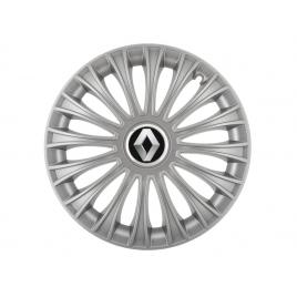 Set 4 capace roti dino cromat r16 pentru gama auto renault