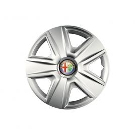 Set 4 capace roti cu inel cromat esprit r16 pentru gama auto alfa romeo