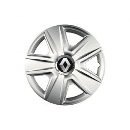 Set 4 capace roti cu inel cromat esprit r16 pentru gama auto renault