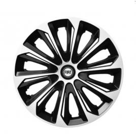Set 4 capace roti extra strong silver r14 pentru gama auto fiat