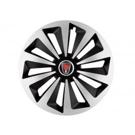 Set 4 capace roti fox gri-negru r14 pentru gama auto range rover