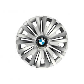 Set 4 capace roti cu inel cromat royal r16 pentru gama auto bmw