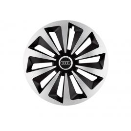 Set 4 capace roti fox gri-negru r15 pentru gama auto audi