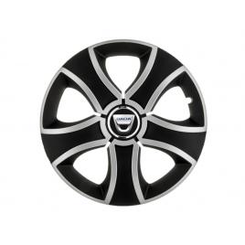 Set 4 capace roti bis gri-negru r14 pentru gama auto dacia