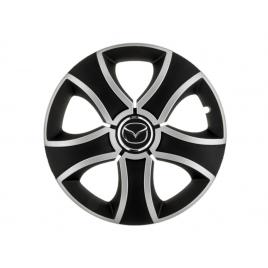 Set 4 capace roti bis gri-negru r14 pentru gama auto mazda