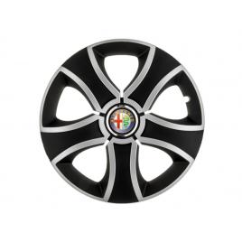 Set 4 capace roti bis gri-negru r14 pentru gama auto alfa romeo