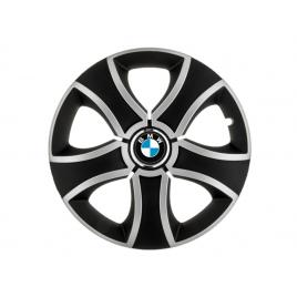 Set 4 capace roti bis gri-negru r14 pentru gama auto bmw