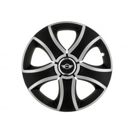 Set 4 capace roti bis gri-negru r14 pentru gama auto mini cooper