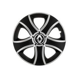 Set 4 capace roti bis gri-negru r14 pentru gama auto renault