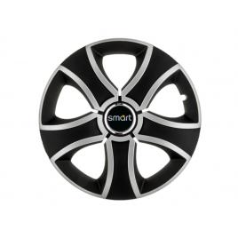 Set 4 capace roti bis gri-negru r14 pentru gama auto smart