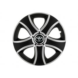 Set 4 capace roti bis gri-negru r14 pentru gama auto toyota