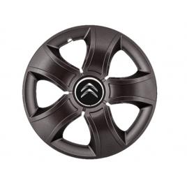Set 4 capace roti bis negru r14 pentru gama auto citroen