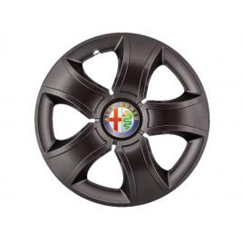 Set 4 capace roti bis negru r15 pentru gama auto alfa romeo