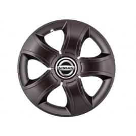 Set 4 capace roti bis negru r15 pentru gama auto nissan