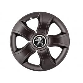 Set 4 capace roti bis negru r15 pentru gama auto peugeot