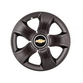 Set 4 capace roti bis negru r16 pentru gama auto chevrolet