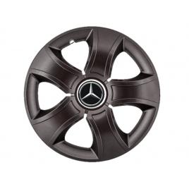 Set 4 capace roti bis negru r16 pentru gama auto mercedes-benz