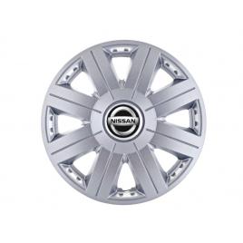 Set 4 capace roti cosmos cromat r15, pentru gama auto nissan