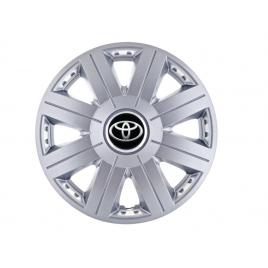 Set 4 capace roti cosmos cromat r15, pentru gama auto toyota