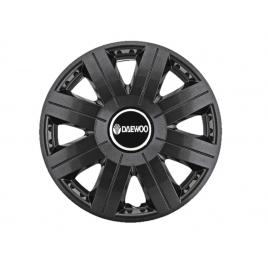 Set 4 capace roti cosmos negru r15, pentru gama auto daewoo