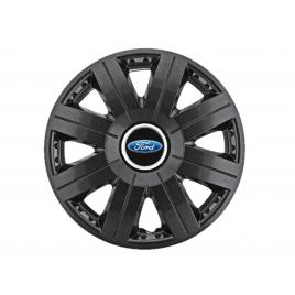 Set 4 capace roti cosmos negru r15, pentru gama auto ford