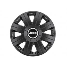 Set 4 capace roti cosmos negru r15, pentru gama auto jeep