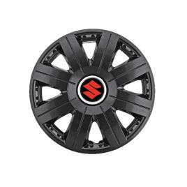 Set 4 capace roti cosmos negru r15, pentru gama auto suzuki