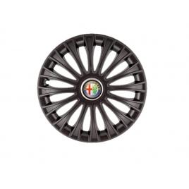 Set 4 capace roti dino negru r15, pentru gama auto alfa romeo