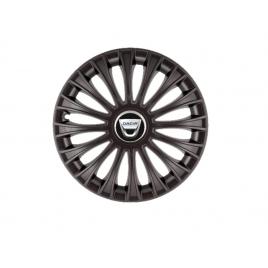 Set 4 capace roti dino negru r15, pentru gama auto dacia