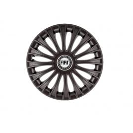 Set 4 capace roti dino negru r15, pentru gama auto fiat