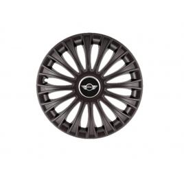 Set 4 capace roti dino negru r15, pentru gama auto minicooper
