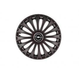Set 4 capace roti dino negru r15, pentru gama auto opel