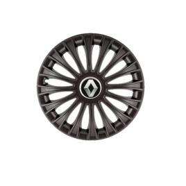 Set 4 capace roti dino negru r15, pentru gama auto renault