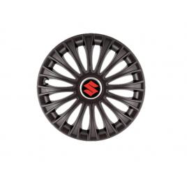 Set 4 capace roti dino negru r15, pentru gama auto suzuki