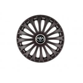 Set 4 capace roti dino negru r15, pentru gama auto toyota