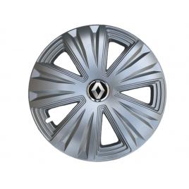 Set 4 capace roti glory gri r15 pentru gama auto renault