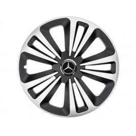Set 4 capace roti terra gri-negru r15, pentru gama auto mercedes benz