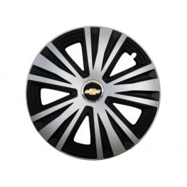 Set 4 capace roti glory gri-negru r14, pentru gama auto chevrolet