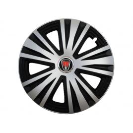 Set 4 capace roti glory gri-negru r15, pentru gama auto range rover