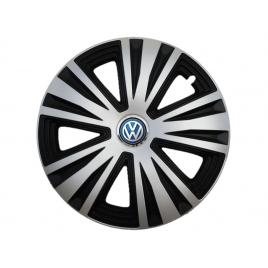 Set 4 capace roti glory gri-negru r16, pentru gama auto volkswagen