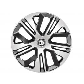 Set 4 capace roti raven gri-negru r16, pentru gama auto fiat