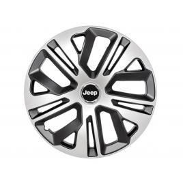 Set 4 capace roti raven gri-negru r16, pentru gama auto jeep
