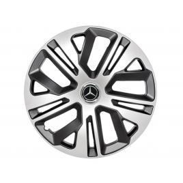 Set 4 capace roti raven gri-negru r16, pentru gama auto mercedes, autohelix msa®