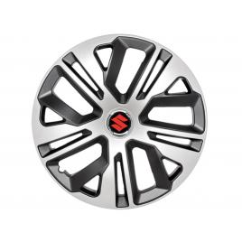 Set 4 capace roti autohelix msa®, model raven gri-negru r16, pentru gama auto