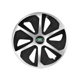 Set 4 capace roti roco gri-negru r15 pentru gama auto land rover