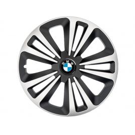 Set 4 capace roti terra gri-negru r15, pentru gama auto bmw