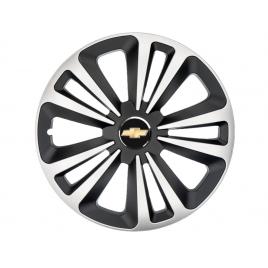 Set 4 capace roti terra gri-negru r15, pentru gama auto chevrolet